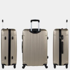 [Juego De 3 Maletas (Cabina, Mediana Y Grande)] Havel Rigida Con Capacidad De L -Almacenamiento De Viaje champagne sku 16322590 43190690 xxl