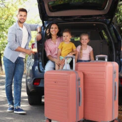 Juego De Maletas (Mediana Y Grande) Monaco En Abs Extensibles Con Capacidad De 162 L Con Tsa -Almacenamiento De Viaje coral sku 16161724 30130210 xxl