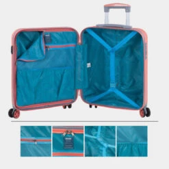 Juego De Maletas (Mediana Y Grande) Monaco En Abs Extensibles Con Capacidad De 162 L Con Tsa Y Usb -Almacenamiento De Viaje coral sku 16437976 32290414 xxl