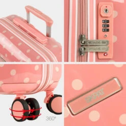 Maleta Cabina Y Neceser Skpat Polka Dots -Almacenamiento De Viaje coral sku 16438162 08220184 xxl