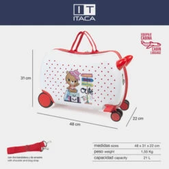 Maleta Infantil Correpasillos Itaca Happy Fun Days -Almacenamiento De Viaje cute sku 16512507 39300455 xxl