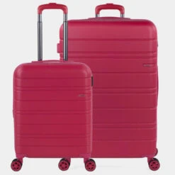 Juego De Maletas (Cabina Y Grande) San Marino En Abs Extensibles Con Capacidad De 152L Con Tsa -Almacenamiento De Viaje fresa sku 16041892 33340943 xxl