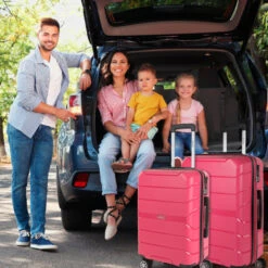 Maletas Mediana Venecia Rigida/Blanda Con Capacidad De 70,6 L -Almacenamiento De Viaje fresa sku 16594202 51040309 xxl