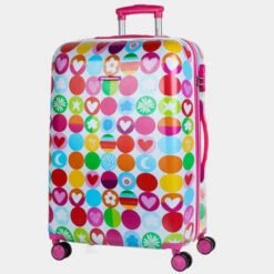 Maleta Mediana Agatha Ruiz De La Prada Happy Agatha Rígida Color Con Capacidad De 60 L