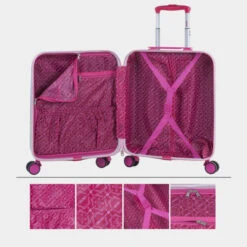 Juego De Maletas 50/60Cm Y Neceser Skpat Shine Like A Star -Almacenamiento De Viaje fucsia sku 16428083 27120094 xxl