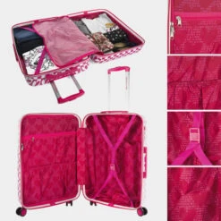 Agatha Ruiz De La Prada Maletas Mediana Mirror Rigida Con Capacidad De L -Almacenamiento De Viaje fucsia sku 16654405 37220910 xxl