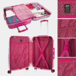 Maletas Mediana London Rigida/Blanda Con Capacidad De 64 L -Almacenamiento De Viaje fucsia sku 16654417 41020836 xxl