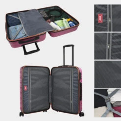 Maletas Mediana Oporto Rigida Con Capacidad De L -Almacenamiento De Viaje fucsia sku 16666586 12460820 xxl