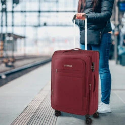 Maleta 60Cm Jaslen Brighton -Almacenamiento De Viaje granate sku 16493137 02260245 xxl