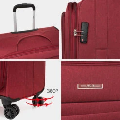 Maleta 60Cm Jaslen Brighton -Almacenamiento De Viaje granate sku 16493137 02290661 xxl