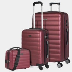 Juego De 2/3 Maletas (Cabina, Mediana Y Grande) Simoa Rigida Con Capacidad De L