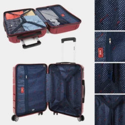 Maletas Mediana Venecia Rigida/Blanda Con Capacidad De 70,6 L -Almacenamiento De Viaje granate sku 16593841 50570882 xxl