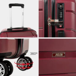 Maletas Mediana Venecia Rigida/Blanda Con Capacidad De 70,6 L -Almacenamiento De Viaje granate sku 16593841 50580728 xxl