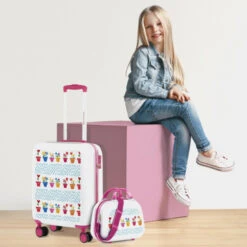 Maleta Cabina Y Neceser Agatha Ruiz De La Prada Happiness -Almacenamiento De Viaje happy pots sku 16648175 19150066 xxl
