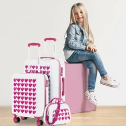 Agatha Ruiz De La Prada Juego De Maletas 50/60Cm Y Neceser -Almacenamiento De Viaje hearts sku 16648166 26180618 xxl