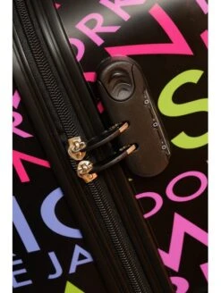 Juego De 3 Maletas Ciudades Negro -Almacenamiento De Viaje juego de 3 maletas ciudades negro 3