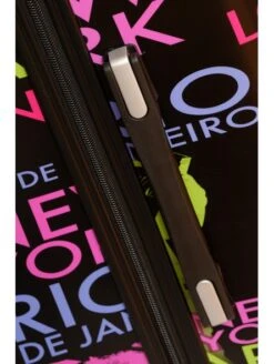 Juego De 3 Maletas Ciudades Negro -Almacenamiento De Viaje juego de 3 maletas ciudades negro 4