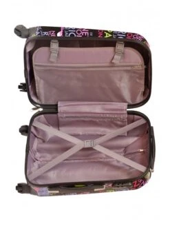 Juego De 3 Maletas Ciudades Negro -Almacenamiento De Viaje juego de 3 maletas ciudades negro 9