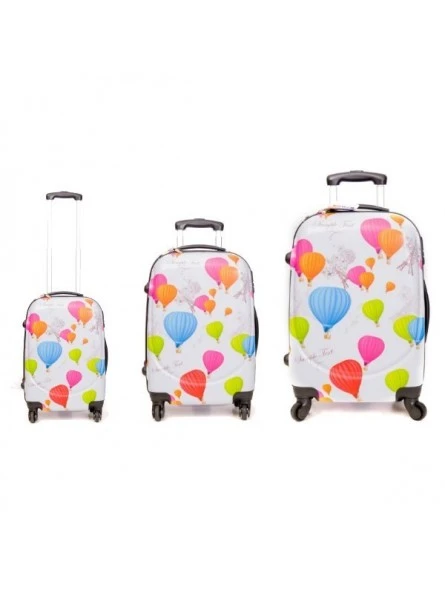 Juego De 3 Maletas Globos 3 Juego De 3 Maletas Globos