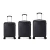 Juego De 3 Maletas Múnich Negro -Almacenamiento De Viaje juego de 3 maletas munich negro
