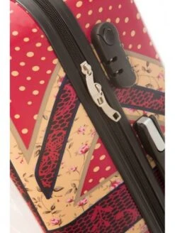 Juego De 3 Maletas Rojas Queen -Almacenamiento De Viaje juego de 3 maletas rojas queen 6