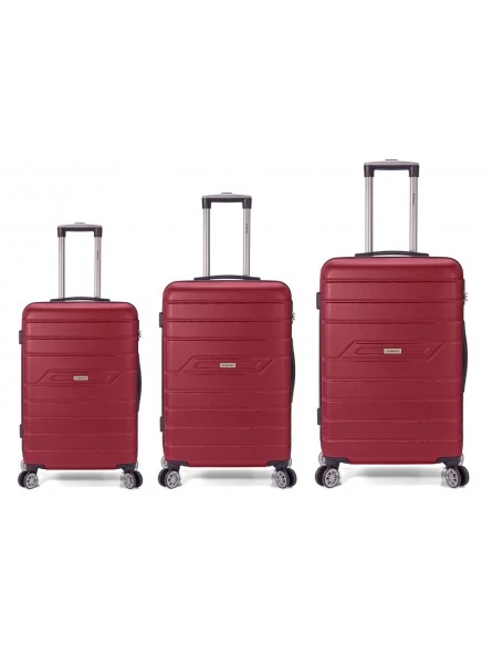 Juego De 3 Maletas Roma Rojas 3 Juego De 3 Maletas Roma Rojas