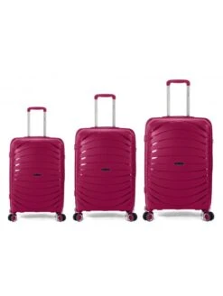 Juego De 3 Maletas Turín Rojo