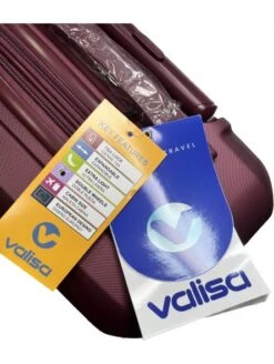 Juego De 3 Maletas Valisa Burdeos -Almacenamiento De Viaje juego de 3 maletas valisa burdeos 10