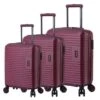 Juego De 3 Maletas Valisa Burdeos 2 Juego De 3 Maletas Valisa Burdeos -Almacenamiento De Viaje juego de 3 maletas valisa burdeos