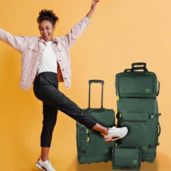 Set Maletas 50/70+Bolsa+Neceser Jaslen Treviso -Almacenamiento De Viaje kaki sku 16654385 07540296 xxl