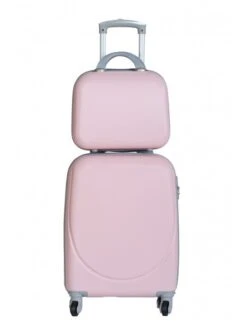Maleta Cabina + Neceser Tony Basic Rosa