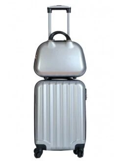 Maleta Cabina + Neceser Plata