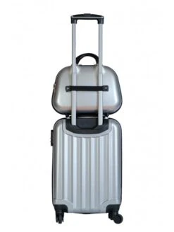 Maleta Cabina + Neceser Plata -Almacenamiento De Viaje maleta cabina neceser plata 3