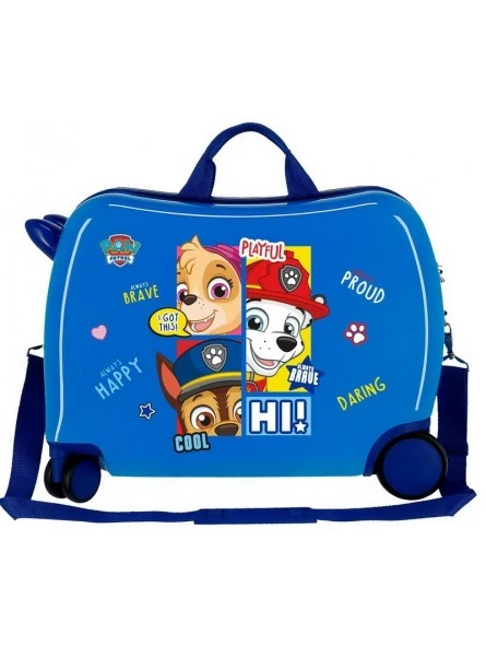 Maleta Correpasillos Patrulla Canina Be Happy Azul 5 Maleta Correpasillos Patrulla Canina Be Happy Azul - Imagen 3