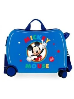 Maleta Correpasillos Disney Circle Mickey Azul