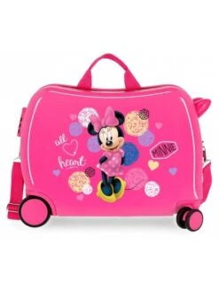 Maleta Correpasillos Disney Love Minnie All Heart Rosa -Almacenamiento De Viaje maleta correpasillos disney love minnie all heart rosa 6