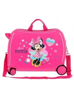 Maleta Correpasillos Disney Love Minnie Rosa -Almacenamiento De Viaje maleta correpasillos disney love minnie rosa 7
