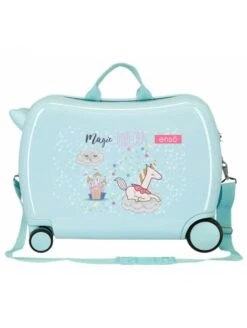 Maleta Correpasillos Enso Magic Unicorn Azul -Almacenamiento De Viaje maleta correpasillos enso magic unicorn azul 3