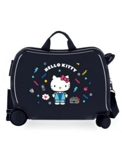Maleta Correpasillos Negra Hello Kitty Castle