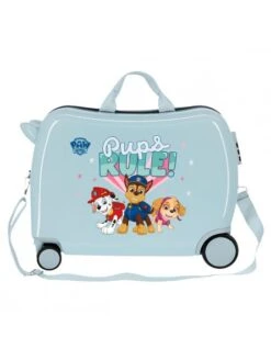 Maleta Correpasillos Paw Patrol Pups Rule Celeste -Almacenamiento De Viaje maleta correpasillos paw patrol pups rule celeste 3