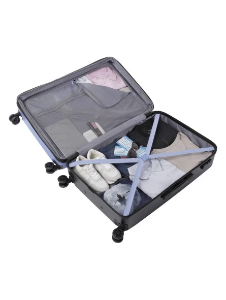 Maleta Grande Expandible Totto Bazy Azul 4 Maleta Grande Expandible Totto Bazy Azul - Imagen 2