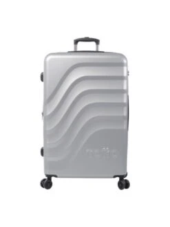 Maleta Grande Expandible Totto Bazy Plata