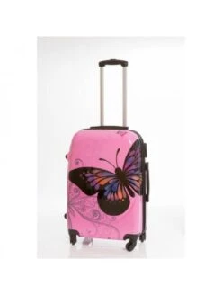 Maleta Grande Mariposas Rosa