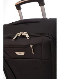 Maleta Mediana Extensible Alaska Negra -Almacenamiento De Viaje maleta mediana extensible alaska negra 2