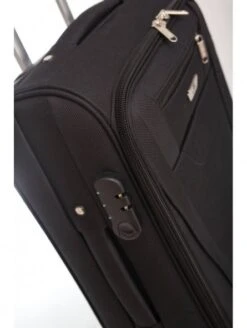 Maleta Mediana Extensible Alaska Negra -Almacenamiento De Viaje maleta mediana extensible alaska negra 3