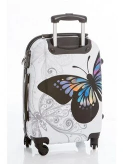 Maleta Mediana Mariposas Blanca -Almacenamiento De Viaje maleta mediana mariposas 2