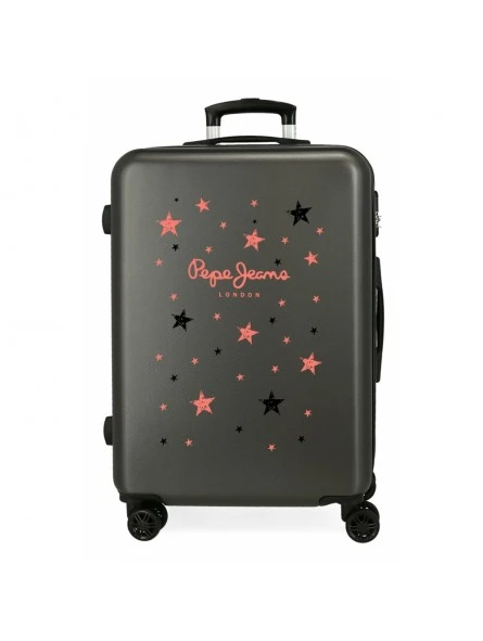 Maleta Mediana Pepe Jeans Denim Star Negra 3 Maleta Mediana Pepe Jeans Denim Star Negra