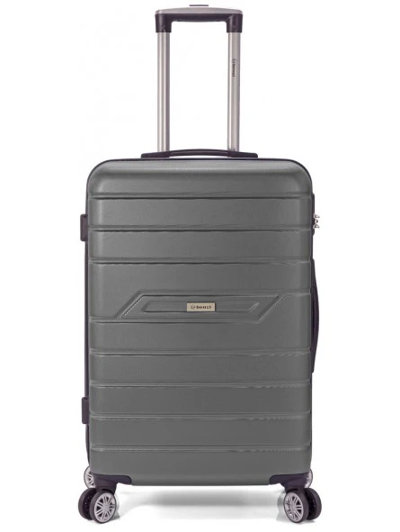 Maleta Mediana Roma Gris. 3 Maleta Mediana Roma Gris.