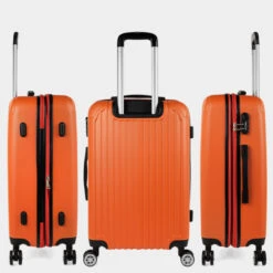 Maletas Mediana Sevron Rigida Con Capacidad De L -Almacenamiento De Viaje mandarina sku 16558869 54190204 xxl