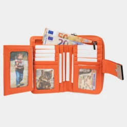 Cartera De Mujer Cimarron Jenison En Polipiel -Almacenamiento De Viaje mandarina sku 16654628 20050901 xxl